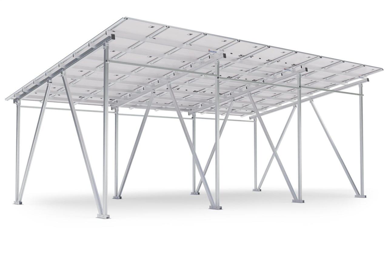 Extension carport with solar panels for campers SPG5-AW incl. 12 solar  panels, aluminum, clearance height 2.920 mm, SoloPort | TOPREGAL