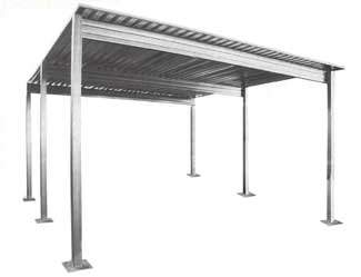 Steel Single Slope Carport