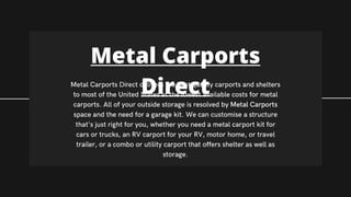 Best Metal Carports | Metal Carports Direct | PPT